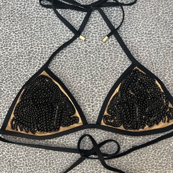 Beach Bunny Black and Gold Bikini Small - Picture 3 of 7